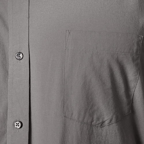 Vista 6 de Tienda Essentials - Camisa de popelina para hombre, informal, de manga larga, con ajuste regular