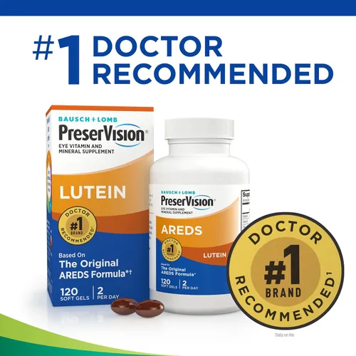 Vista 4 de Suplemento de vitaminas y minerales para los ojos PreserVision de Bausch & Lomb, BAUSCH419036, 1, 1 AREDS 2 formula, macular support* Vitamins