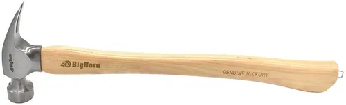 Vista 4 de Big Horn 15101 - Martillo para enmarcar con mango curvado de 21 onzas, cara fresada, arrancador magnético de uñas, garra antianillo, cabeza de acero