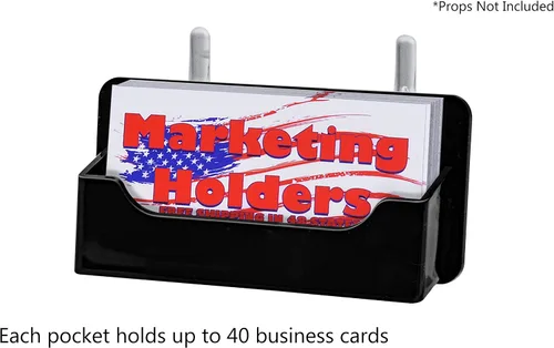 Vista 6 de Marketing Holders Pegboard - Soporte para tarjetas de visita de acrílico para tarjetas de regalo, color negro