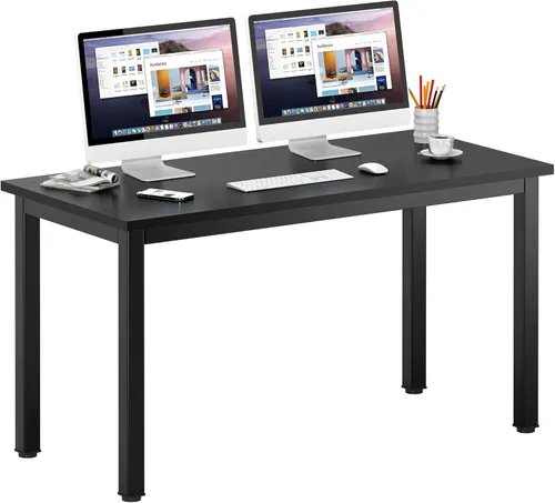 Vista 173 de DlandHome Escritorio pequeño para computadora de 31.5 pulgadas, mesa de escritura para espacios pequeños, mesa de estudio, escritorio para Negro