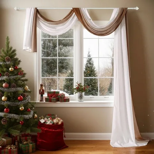 Vista 7 de NAPEARL Cenefa de Bufanda Ombré para Ventana, Cenefa Romántica de Voile Degradado para Telón de Fondo de Ceremonia, Arco de Boda, Dormitorio