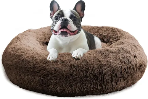 Vista 32 de JOLLYVOGUE Cama Calmante para Perros Pequeños - Cama para Perros Pequeños Lavable en Forma de Dona de 23 Pulgadas para Gatitos y Cachorros, Camas