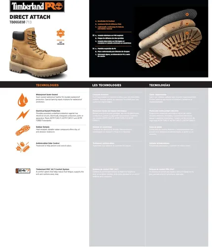 Vista 7 de Timberland PRO Men's Direct Attach 6 Inch Soft Toe Insulated Waterproof Industrial Work Boot