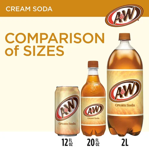 Vista 6 de A&W Cream Soda, latas de 12 fl oz, paquete de 12