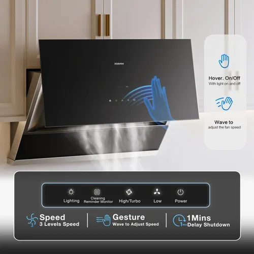 Vista 3 de Campana extractora Under Cabinet R-MAX2 de 30 pulgadas, campana de cocina de 1100 CFM con motor BLDC, serie de ventilación inclinada, control