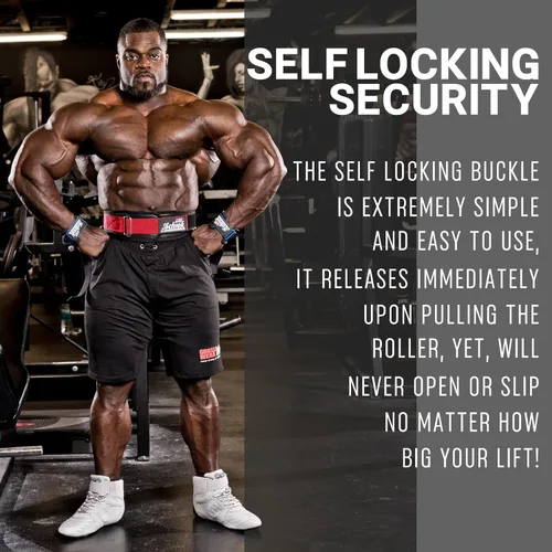 Vista 2 de Schiek Sports Model 3004 Cinturón de elevación de potencia - Negro Rojo