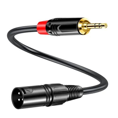 Vista 7 de Cable XLR a TRS de 1/4 de pulgada, cable de interconexión equilibrado de 19.68 pulgadas con conductores de cobre puro