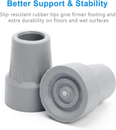 Vista 4 de Almohadillas de repuesto para muletas, acolchado AHIER para muletas de brazo, empuñaduras de mano y tapas de pies, se adapta a muletas de aluminio