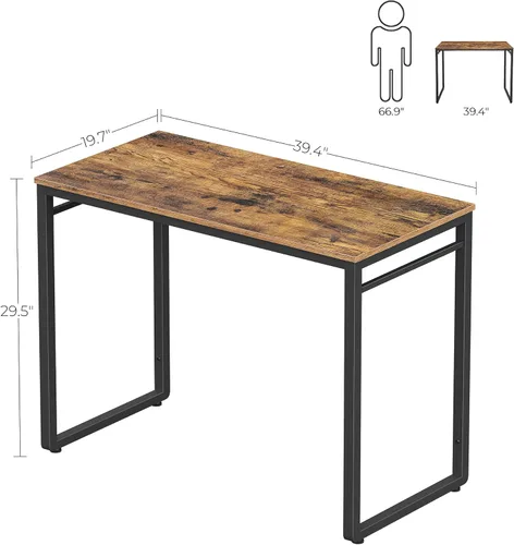 Vista 3 de VASAGLE ALINRU Escritorio de computadora