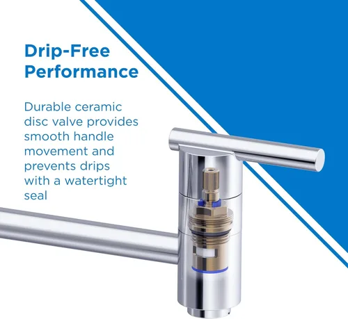 Vista 5 de Gerber Llenadora de ollas de montaje en pared Parma para fontanería