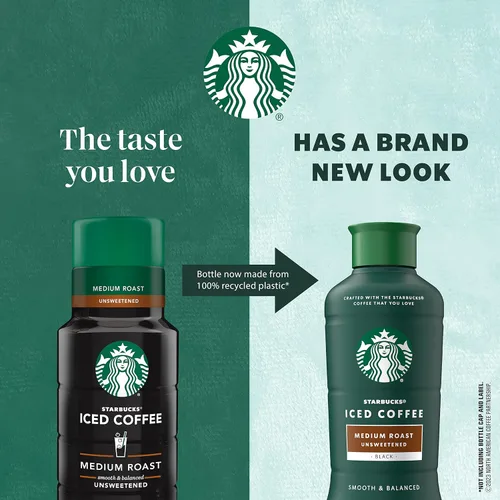 Vista 6 de Starbucks Café Negro Tostado Medio Helado, Sin Endulzar, Botella de 48 Onzas Líquidas