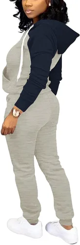 Vista 4 de Nimsruc Trajes de dos piezas para mujer trajes de correr casuales