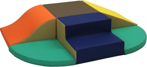 Vista 14 de FDP SoftScape Playtime - Completo escalador para bebés y niños pequeños que gatean, espuma suave de juego activo para interiores