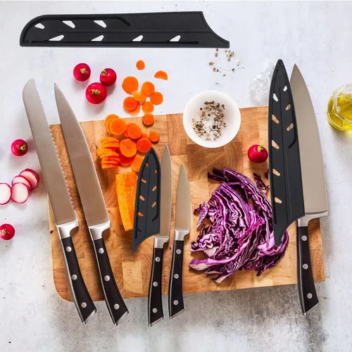 Vista 8 de PATIKIL Fundas de plástico para cuchillos de seguridad para cuchillo utilitario de 5 pulgadas, paquete de 2 cuchillos, protector de cuchillos