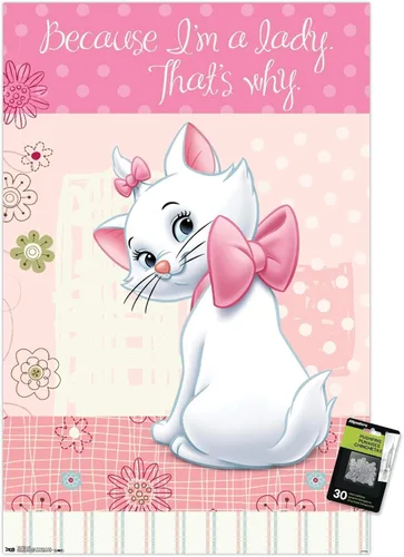 Vista 6 de Trends International Disney The Aristocats - Póster de pared con alfileres de presión de Marie - I'm A Lady