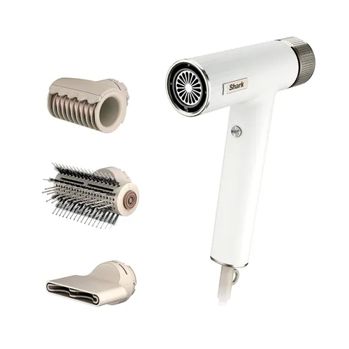 Vista 15 de Shark SpeedStyle Pro Flex HD543PL - Sistema de secador de pelo de alta velocidad de rendimiento profesional con protector de cuero cabelludo
