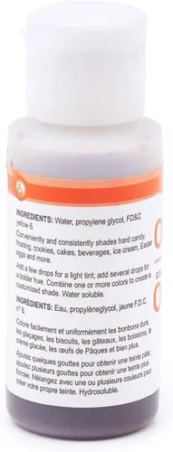 Vista 2 de Lorann Oils Colorante líquido para alimentos, 1 onza, naranja