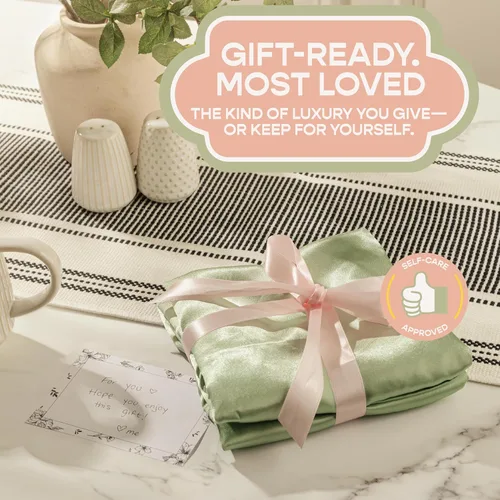 Vista 5 de ShopBedding - Lujosa funda de almohada de satén para el cabello, 2 unidades, satinada, estándar, con cremallera, estampado de cebra marrón, Blissford