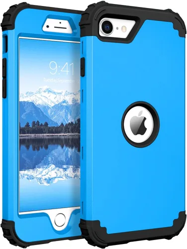 Vista 17 de BENTOBEN Funda para iPhone SE 2022 y iPhone SE 2020, resistente 3 en 1, cuerpo completo, resistente, a prueba de golpes, híbrida de policarbonato