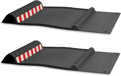 Vista 12 de Maxsa 37358-RS Park Right - Alfombrilla de estacionamiento de 21 x 11 x 2 pulgadas, color negro, exclusivo de Yaxa