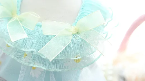 Vista 193 de Moda Vestido de Princesa de Encaje para Perro Cachorro Dulce para Perro EXTRAL Pequeño y Pequeño A-Negro XX-Pequeño