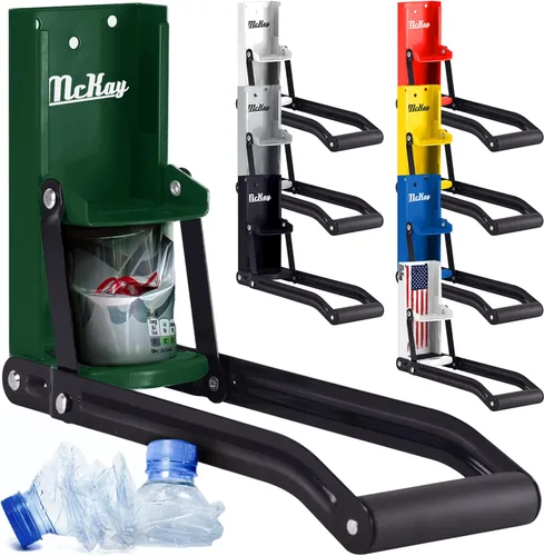 Vista 14 de Mckay Trituradora de latas de metal de 16 oz. y 12 oz. Automática para reciclaje, trituradora de latas de aluminio de servicio pesado para pared