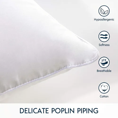 Vista 4 de Inserto de almohada Phantoscope - Inserto de almohada con funda de algodón 100% - Inserto de almohada cuadrada para almohada lumbar - Almohadas