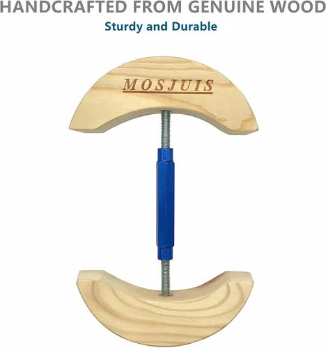 Vista 5 de MOSJUIS Ensanchador de sombreros con tensor ajustable resistente, sombreros de madera maciza, expansor para hombres y mujeres