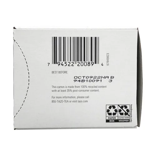 Vista 4 de Tazo Bolsas de té para una deliciosa bebida Earl Grey con alto nivel de cafeína 20 bolsas de té