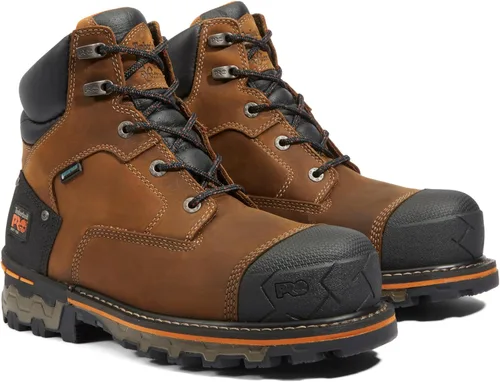 Vista 2 de Timberland PRO Botas de trabajo industriales Boondock Soft Toe WP de 6 pulgadas para hombre