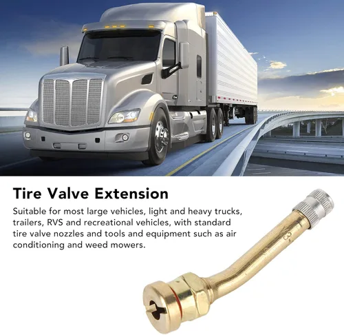 Vista 2 de Cuerpo de válvula, amplia compatibilidad de aire de extensión de válvula de neumático de cobre para camión (V3-20-5)