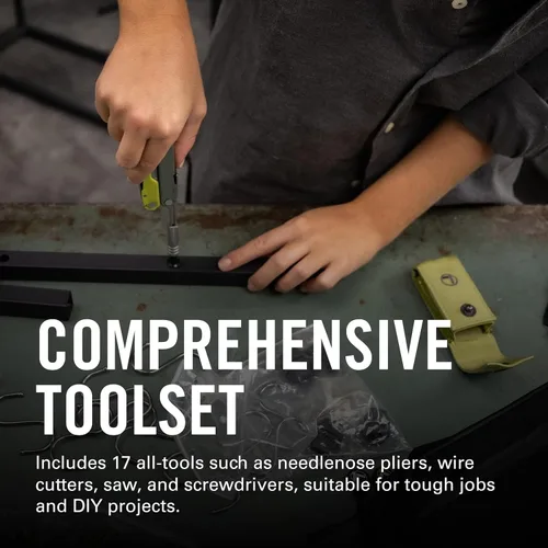 Vista 2 de LEATHERMAN, Multiherramienta Rebar con cortadores de alambre reemplazables premium y sierra, negro