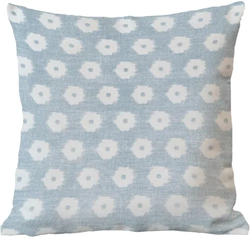 Vista 6 de Fundas de almohada de estilo chino azul cielo, funda de cojín floral de granja de 24 x 24 pulgadas, funda de almohada de inspiración asiática