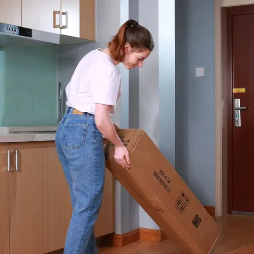 Vista 8 de AC Pacific Colchón de espuma de alta densidad resistente al agua de 6 pulgadas, fabricado en Estados Unidos con elegante tela transpirable acolchada