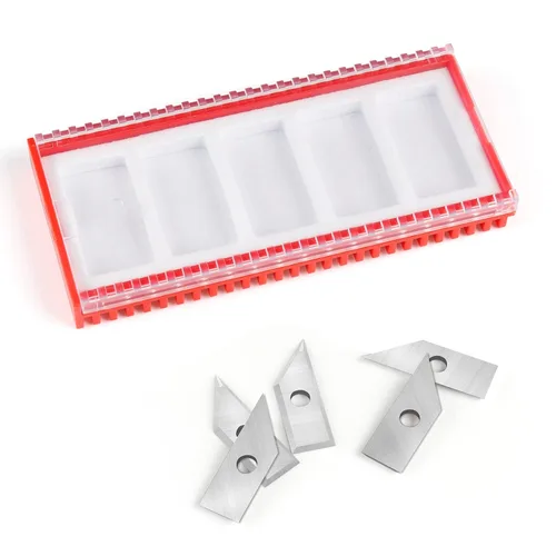 Vista 6 de Insertos de carburo de 60 grados para BINSTAK-B2301-1/4 Shank 60-Deg V Groove Router Bit - 5 PCS