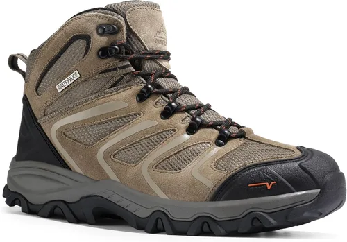 Vista 4 de NORTIV 8 - Botas de senderismo para hombre, impermeables, ligeras, para exteriores, mochileros, senderismo