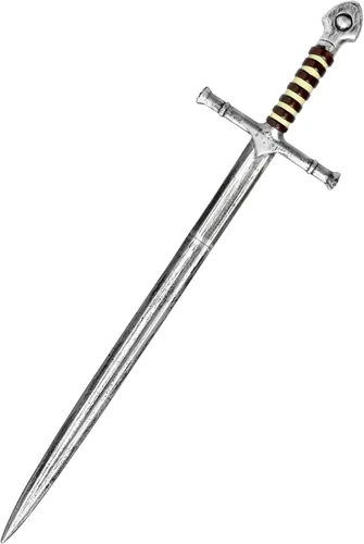 quescu Espada de juguete de caballero medieval, espada de plástico de 35.6 pulgadas, accesorios de disfraz de guerrero medieval para feria
