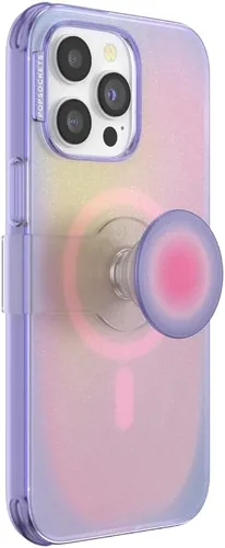 Vista 20 de PopSockets Funda para iPhone 14 Pro con Agarre Telefónico y Deslizador Compatible con MagSafe, Funda para iPhone 14 Pro, Carga Inalámbrica