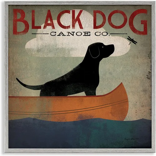 Vista 13 de Stupell Industries Retrato abstracto de perro enmarcado Giclée por Irena Orlov