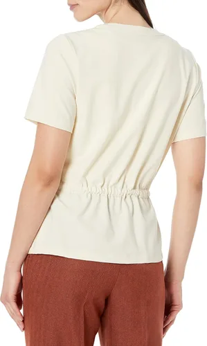 Vista 5 de Calvin Klein Women's Soft Everyday Sinched Waist Short Sleeve Shirt