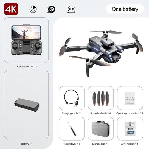 Vista 9 de GoolRC Drone con cámara para adultos 4K UHD, Mini RC FPV Dron, RC Quadcopter con evitación de obstáculos, posicionamiento de flujo óptico, cámaras