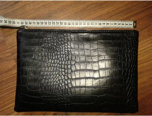 Vista 8 de Bolso de piel sintética para mujer, grano de cocodrilo
