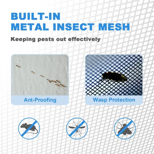 Vista 4 de Ventilación de Ático de Aluminio Premium de 6"x6" con Malla, Flujo de Aire Óptimo para Áticos, Cobertizos y Hastiales, Abertura de Ventilación