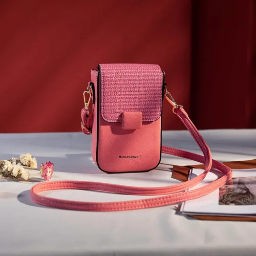 Vista 2 de Montana West Small Crossbody Cell Phone Purse for Women RFID Blocking Cellphone Wallet