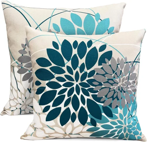 Vista 34 de Juego de 2 fundas de almohada decorativas negras boho 16x16 pulgadas, fundas de almohada de lino modernas estilo bohemia campestre para exteriores