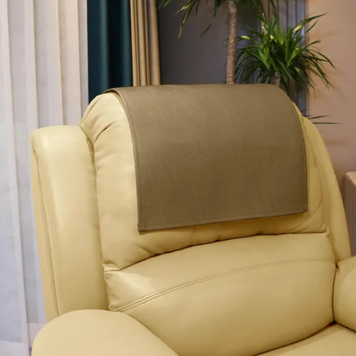 Vista 17 de Funda Antideslizante para Reposacabezas de Fundas de Muebles, Protector de Reposacabezas de Piel Sintética para Silla Reclinable, Funda Protectora