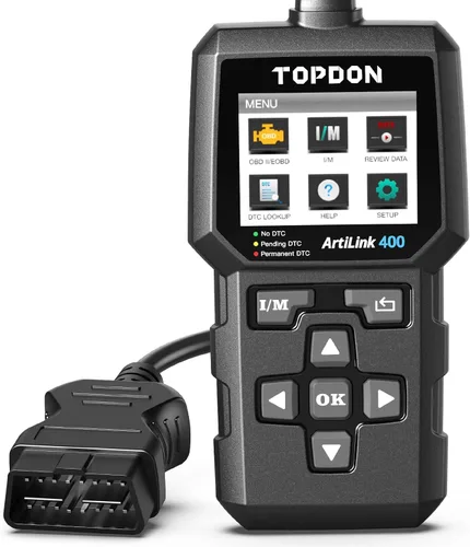 TOPDON AL400 OBD2 Scanner, Full OBDII Code Reader, Check Engine Light Scan Tool, Car Scanner with DTC Lookup, Clear Codes, Freeze Frame, One-Click