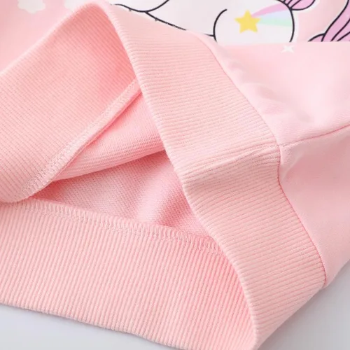 Vista 6 de Sudaderas casuales de manga larga para niñas pequeñas, suéter de cuello redondo, camisas de invierno para niños pequeños, ropa de 2-7T