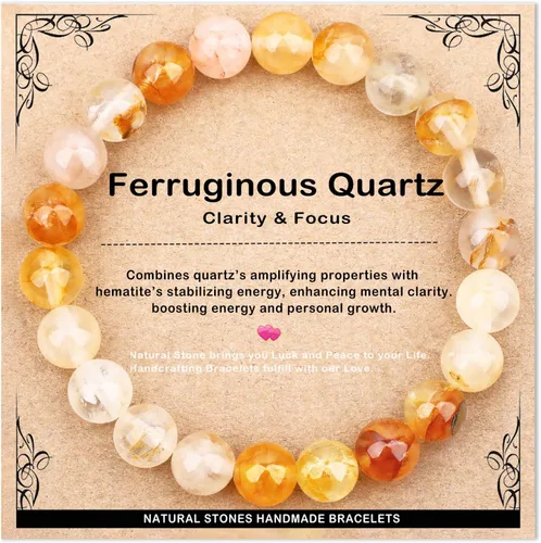 Vista 81 de AD Beads 4mm6mm8mm10mm Handmade Bracelet - Natural Gemstone for Peace and Tranquility - Meditation, Yoga, Healing and Energy Gift for Unisex